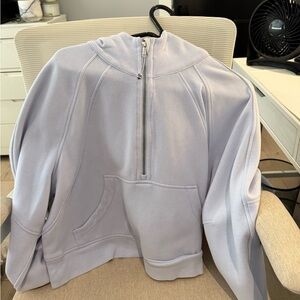 Light Purple Half-Zip Hoodie